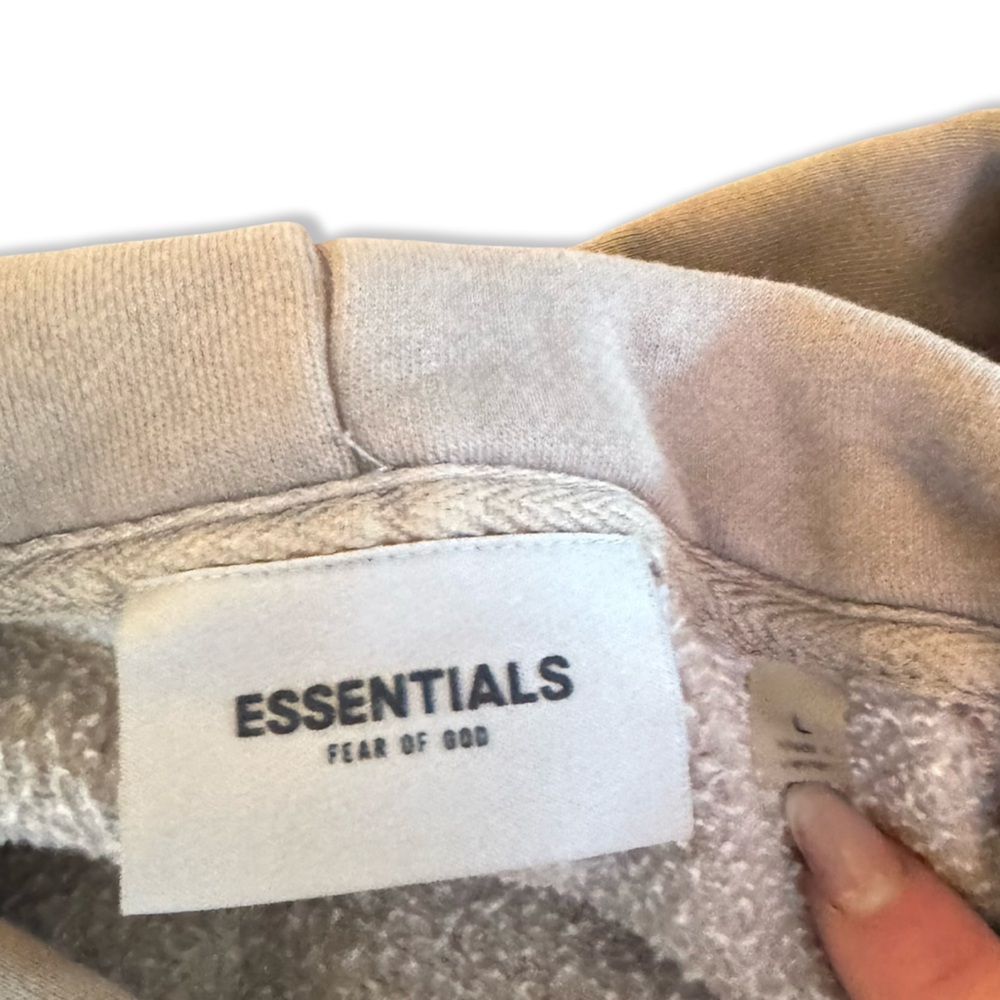 ESSENTIALS fear of god Hoodie in Taupe / Beige | Large | Great Condition | - Picture 10 of 10